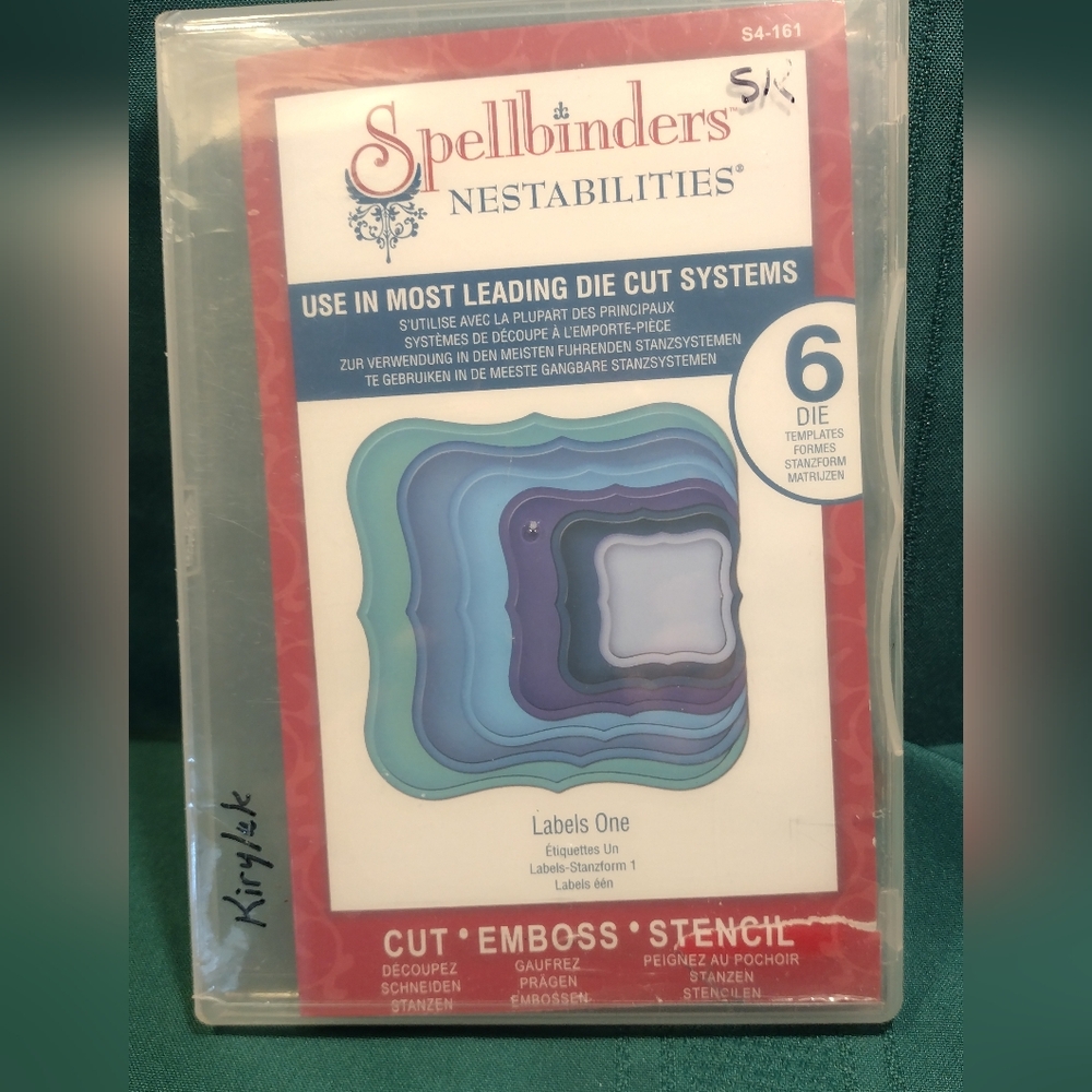 Spellbinders Nestabilities Dies ( LABELS ONE ) + Free Shipping